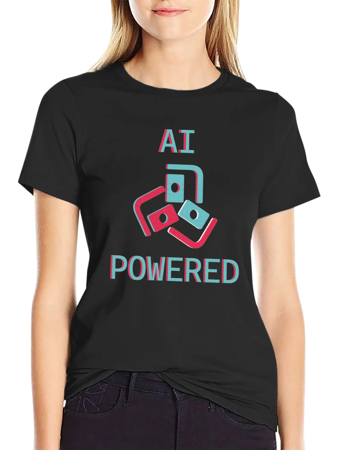 AI POWERED - Artificial Intelligence Powered Basic Graphic T-Shirt – Daily Comfort In Soft Cotton