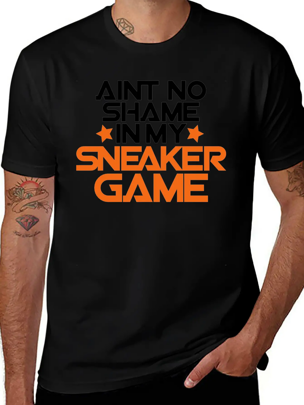 Aint No Shame In My Sneaker Game Breathable Soft Cotton T-Shirt – Timeless Casual Look
