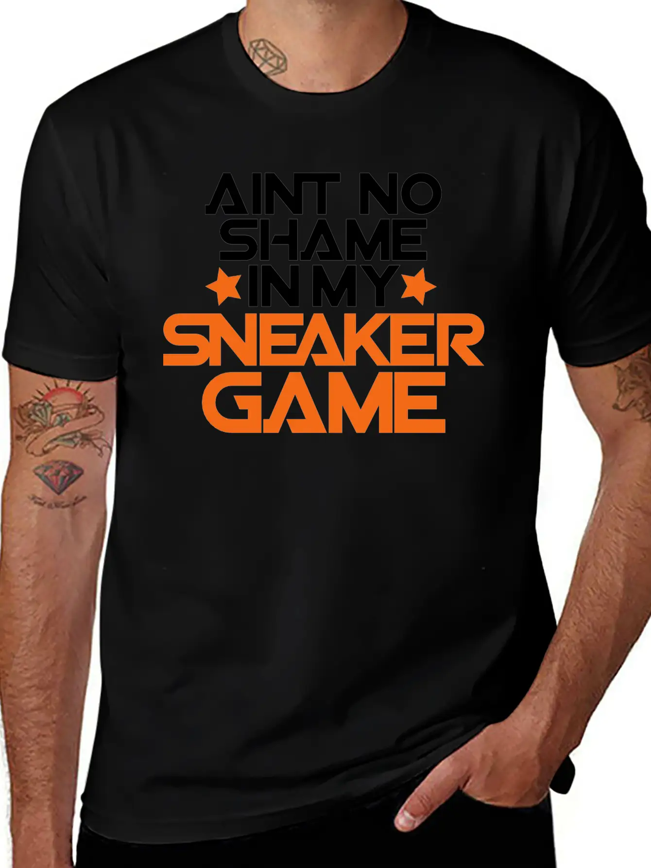 Aint No Shame In My Sneaker Game Breathable Soft Cotton T-Shirt – Timeless Casual Look