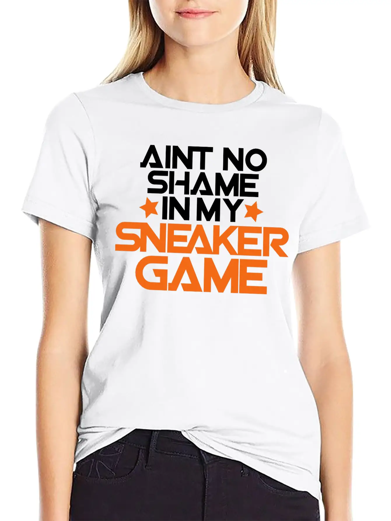 Aint No Shame In My Sneaker Game Breathable Soft Cotton T-Shirt – Timeless Casual Look