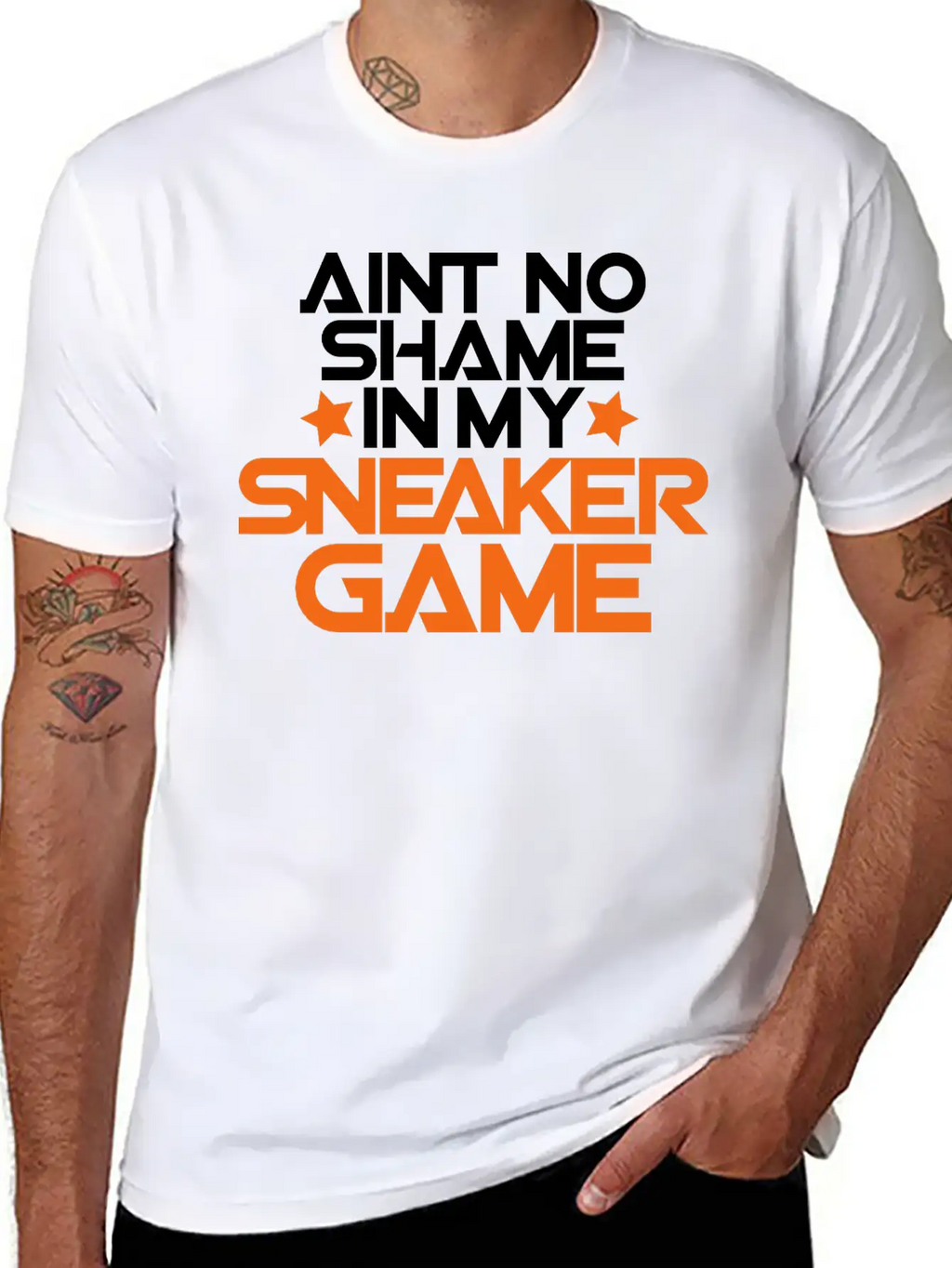Aint No Shame In My Sneaker Game Breathable Soft Cotton T-Shirt – Timeless Casual Look