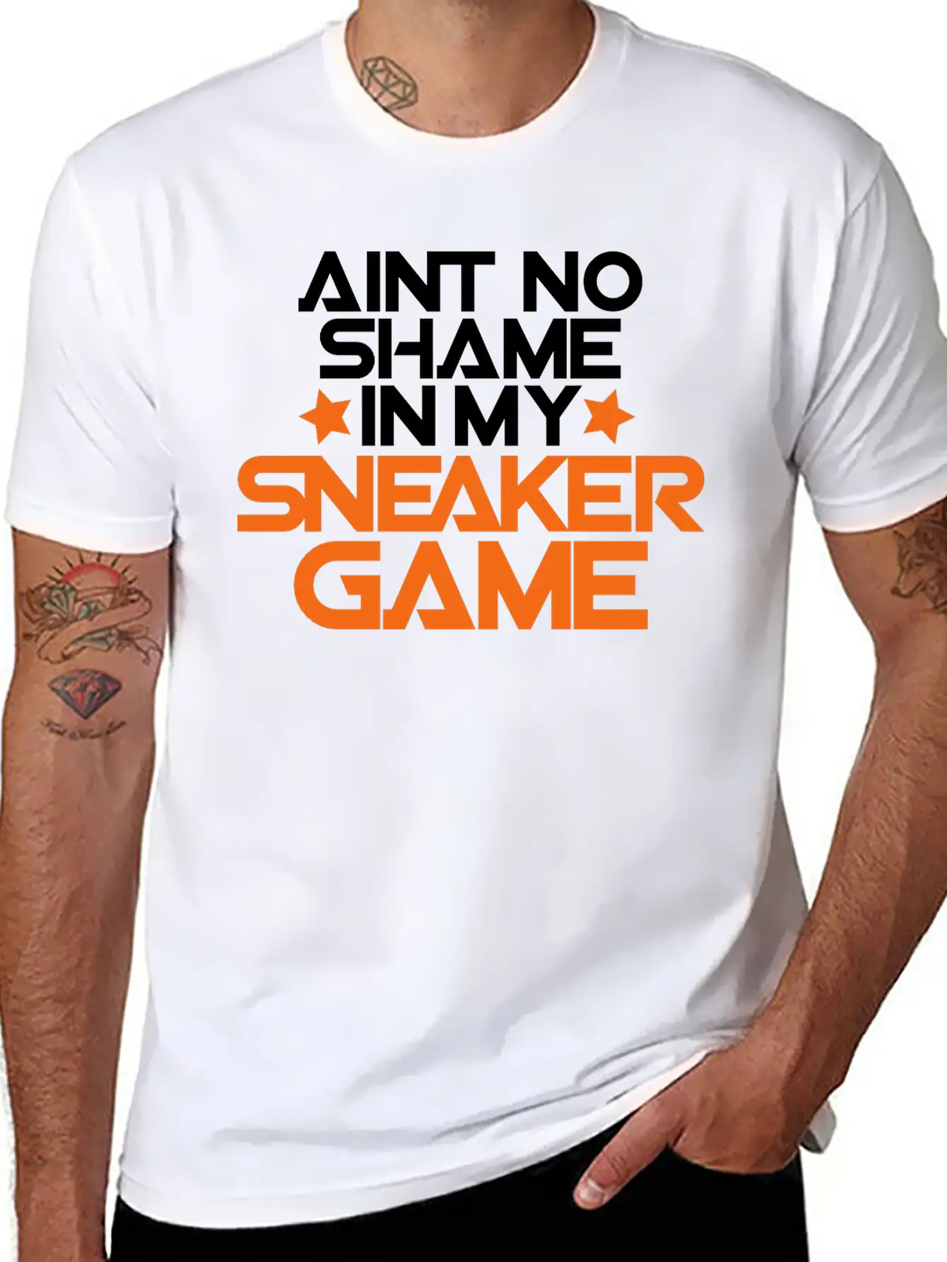 Aint No Shame In My Sneaker Game Breathable Soft Cotton T-Shirt – Timeless Casual Look