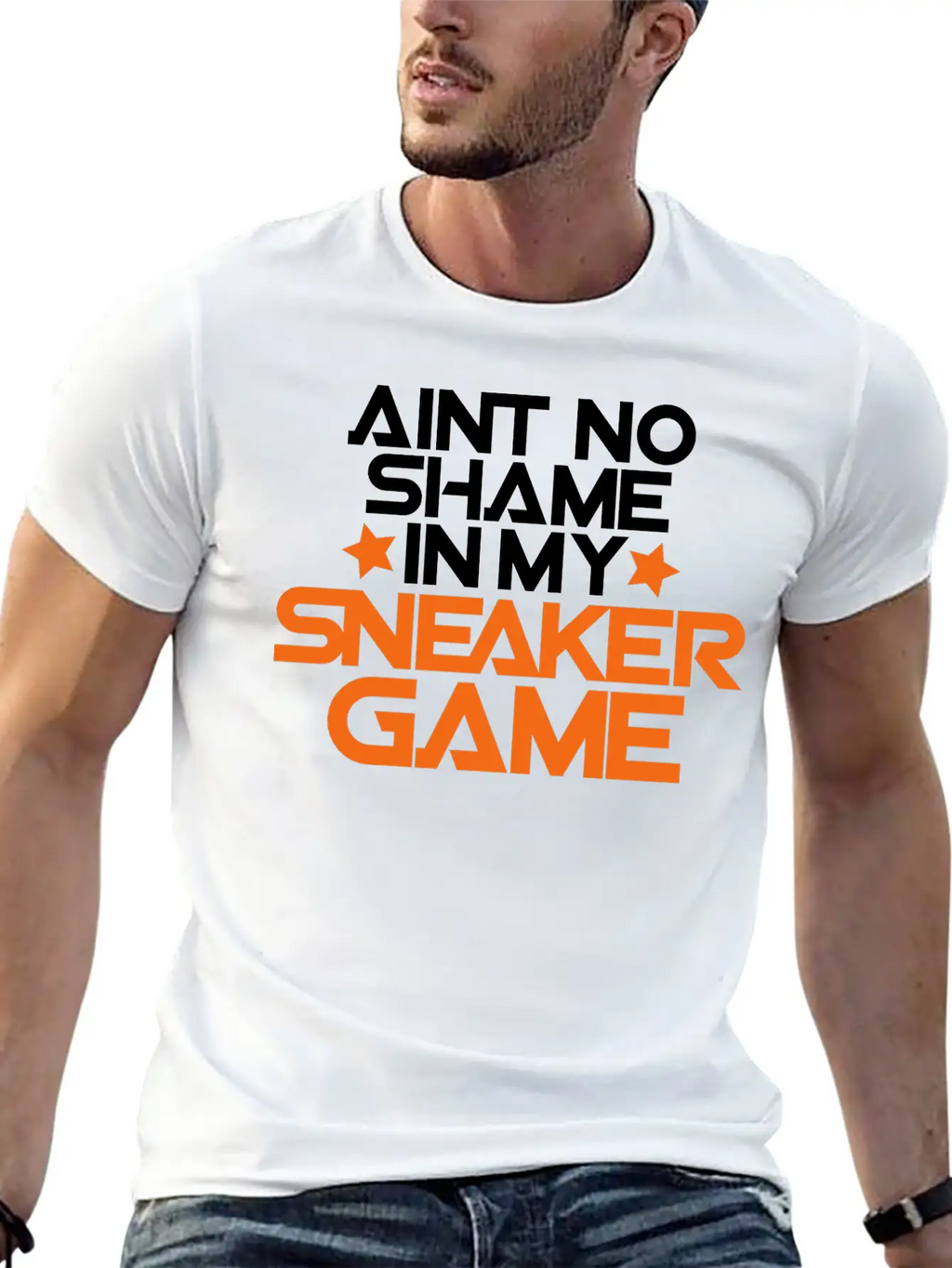 Aint No Shame In My Sneaker Game Breathable Soft Cotton T-Shirt – Timeless Casual Look