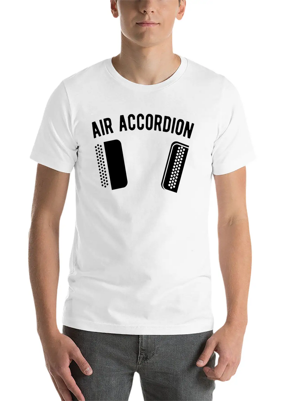 Air Accordion Accordionist Music Player Musician Breathable Soft Cotton T-Shirt – Timeless Casual Look