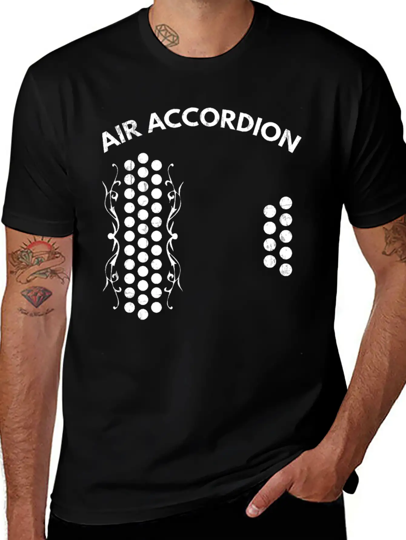 Air Accordion Graphic T Shirt Unisex Casual T-Shirt – Clean Design For Daily Comfort