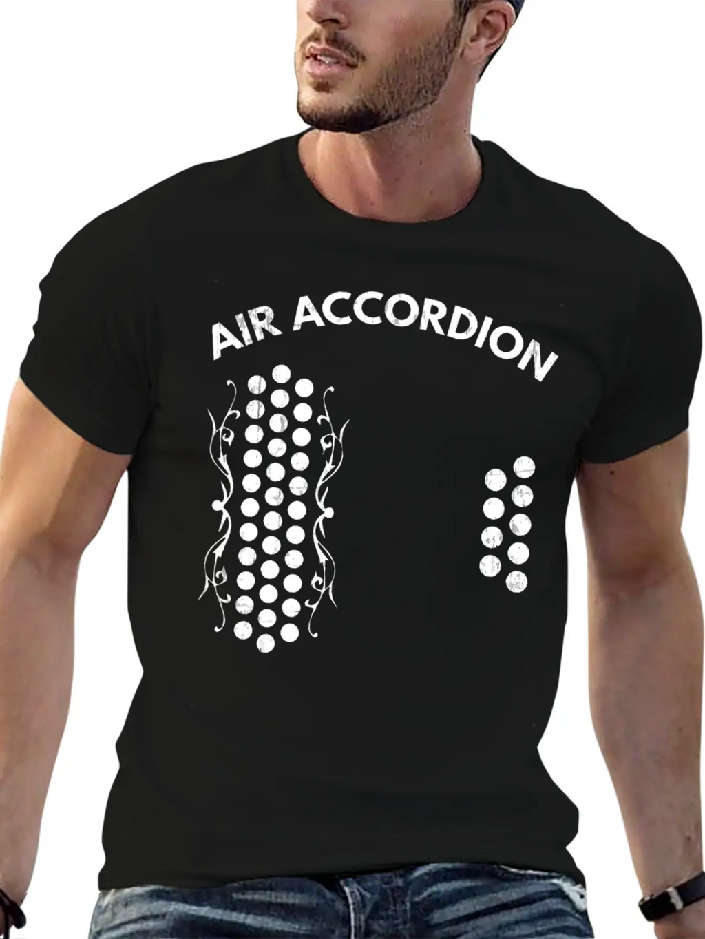 Air Accordion Graphic T Shirt Unisex Casual T-Shirt – Clean Design For Daily Comfort