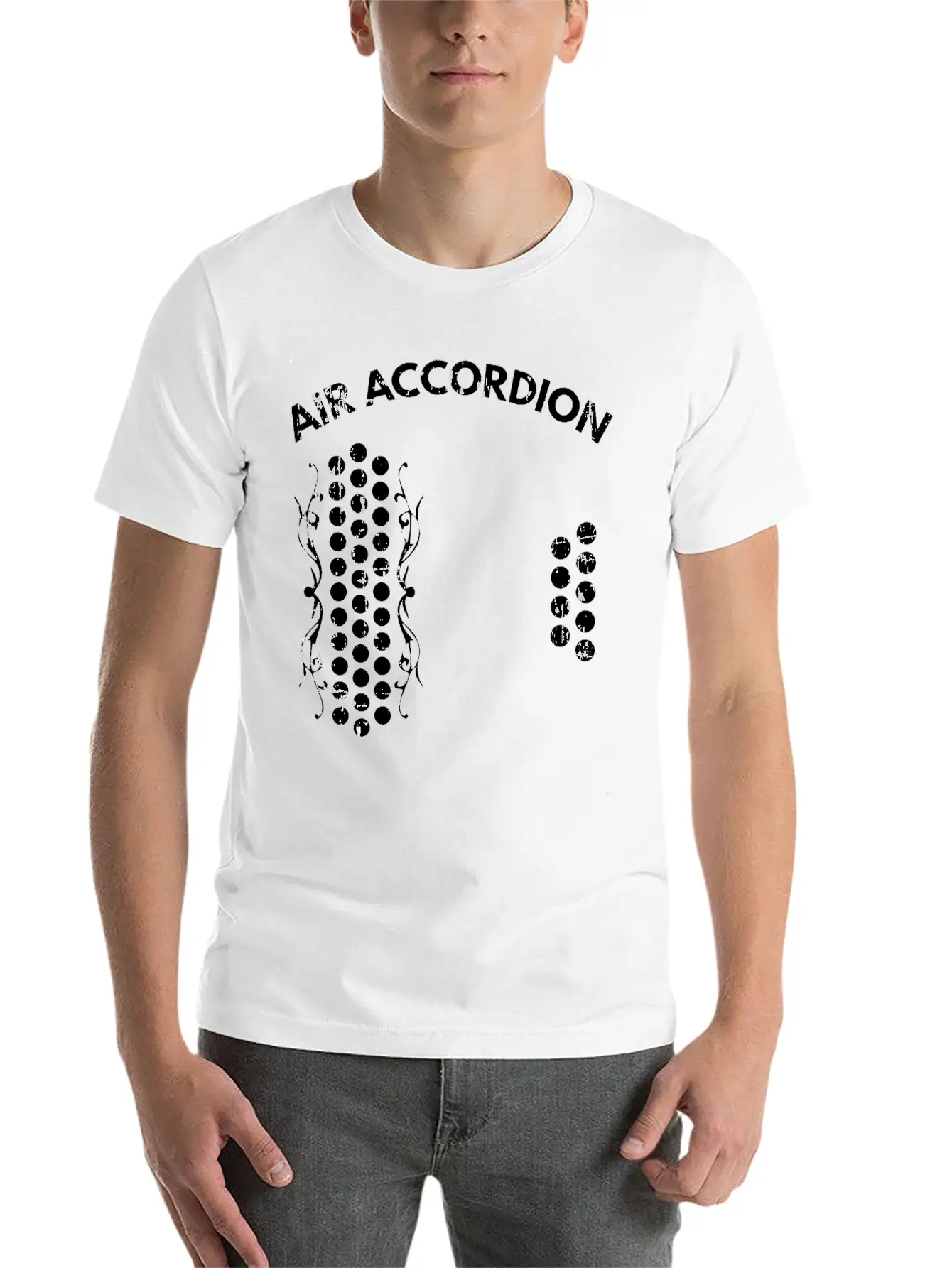 Air Accordion Graphic T Shirt Unisex Casual T-Shirt – Clean Design For Daily Comfort