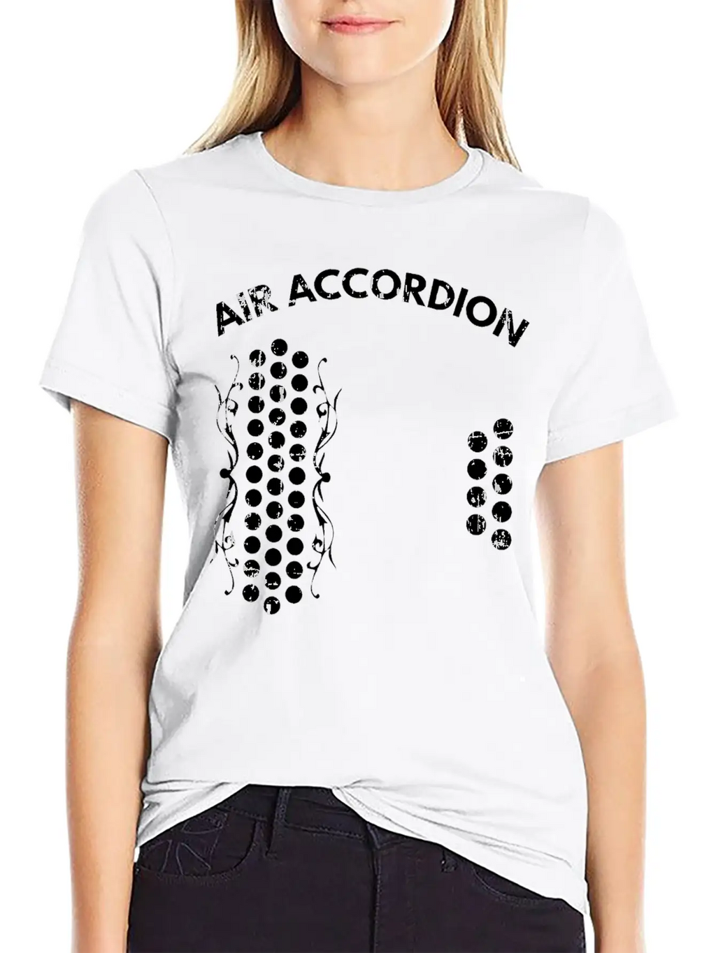 Air Accordion Graphic T Shirt Unisex Casual T-Shirt – Clean Design For Daily Comfort