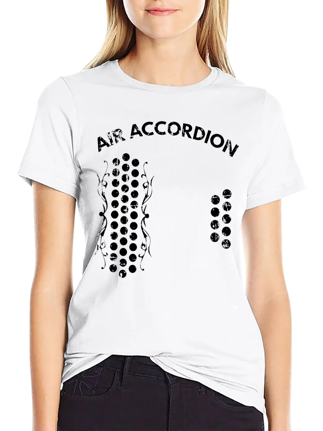 Air Accordion Graphic T Shirt Unisex Casual T-Shirt – Clean Design For Daily Comfort
