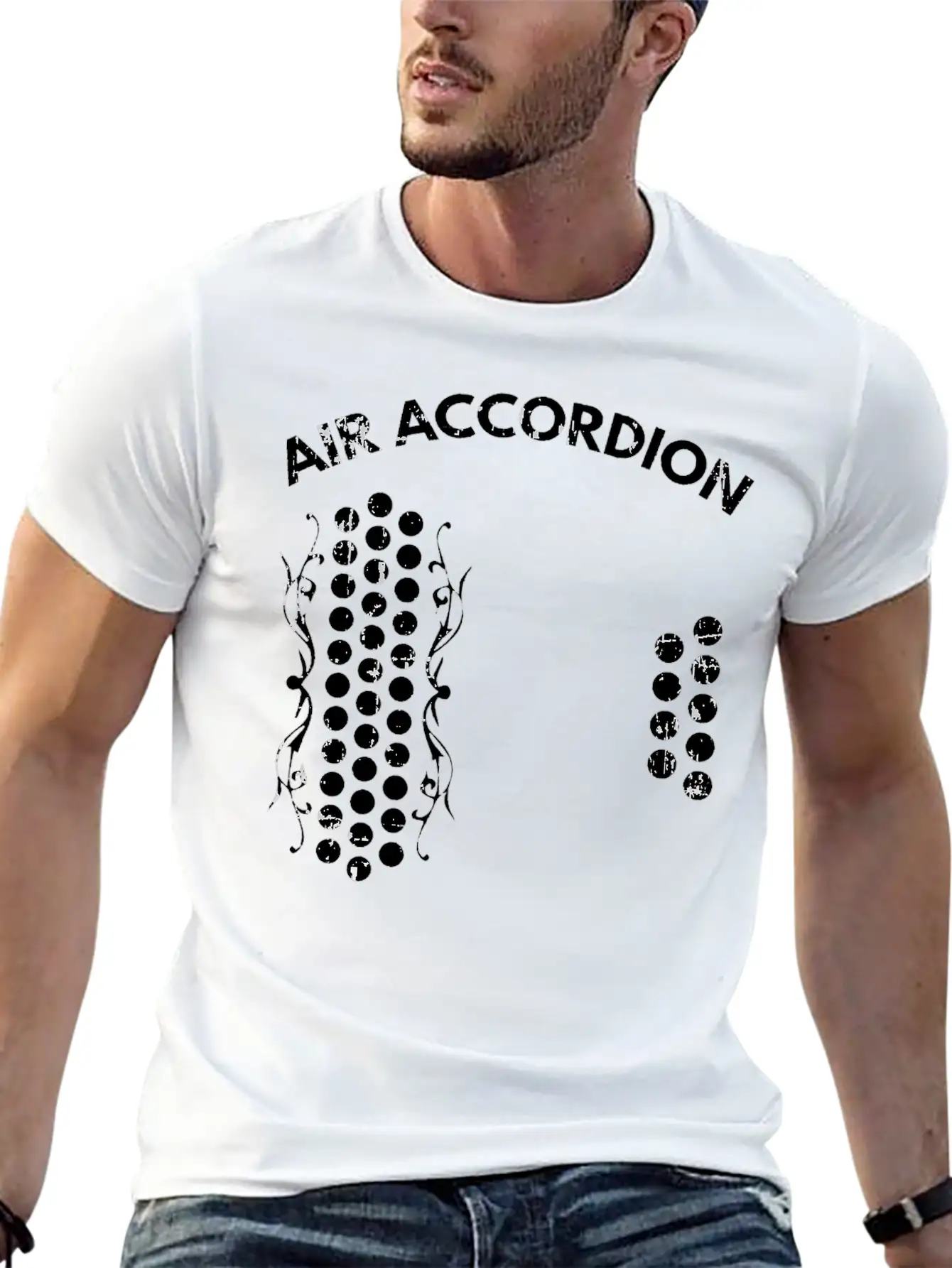 Air Accordion Graphic T Shirt Unisex Casual T-Shirt – Clean Design For Daily Comfort