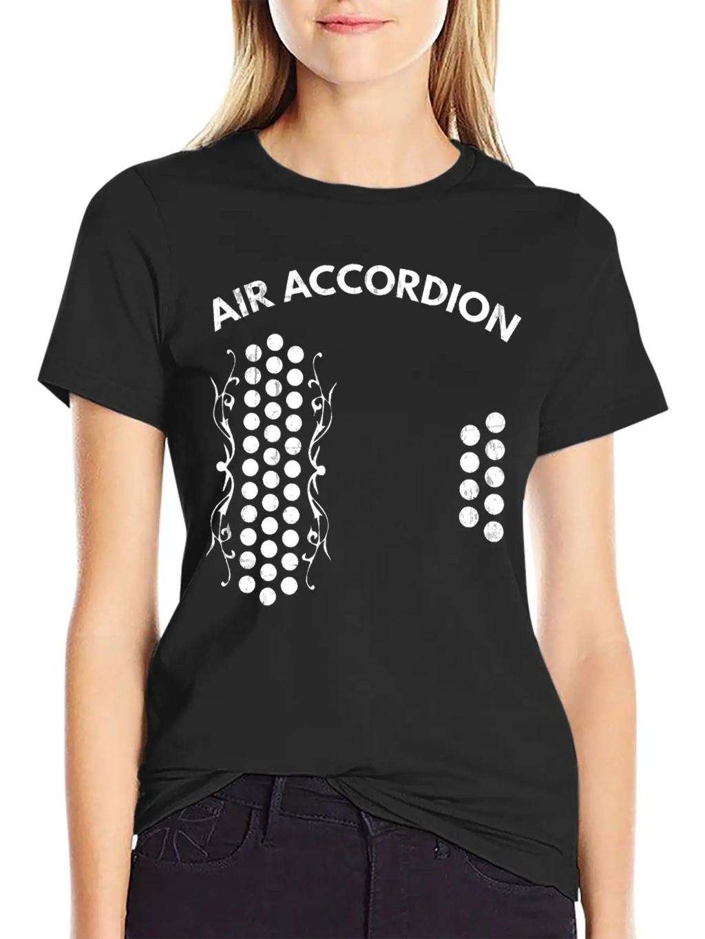 Air Accordion Graphic T Shirt Unisex Casual T-Shirt – Clean Design For Daily Comfort