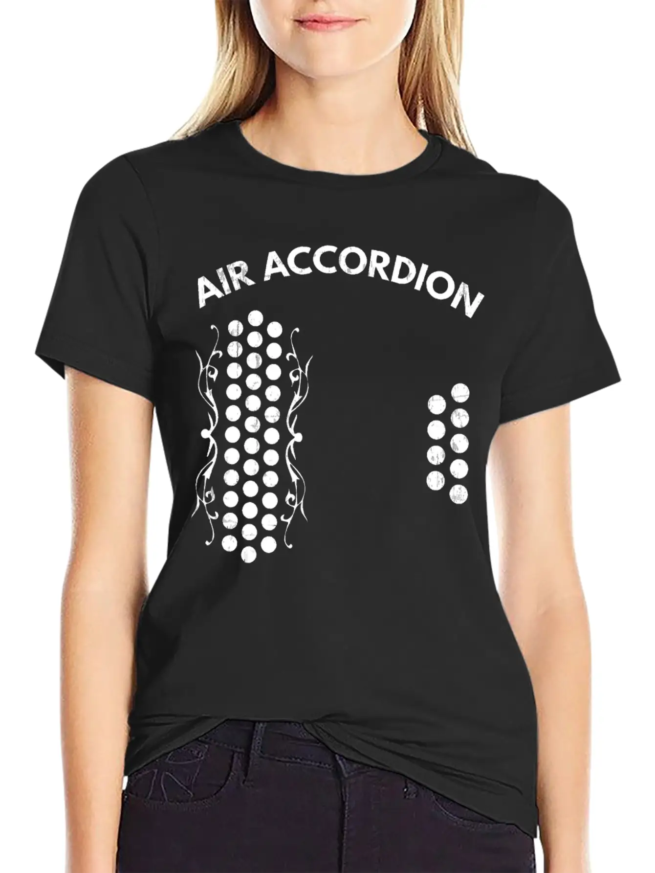 Air Accordion Graphic T Shirt Unisex Casual T-Shirt – Clean Design For Daily Comfort