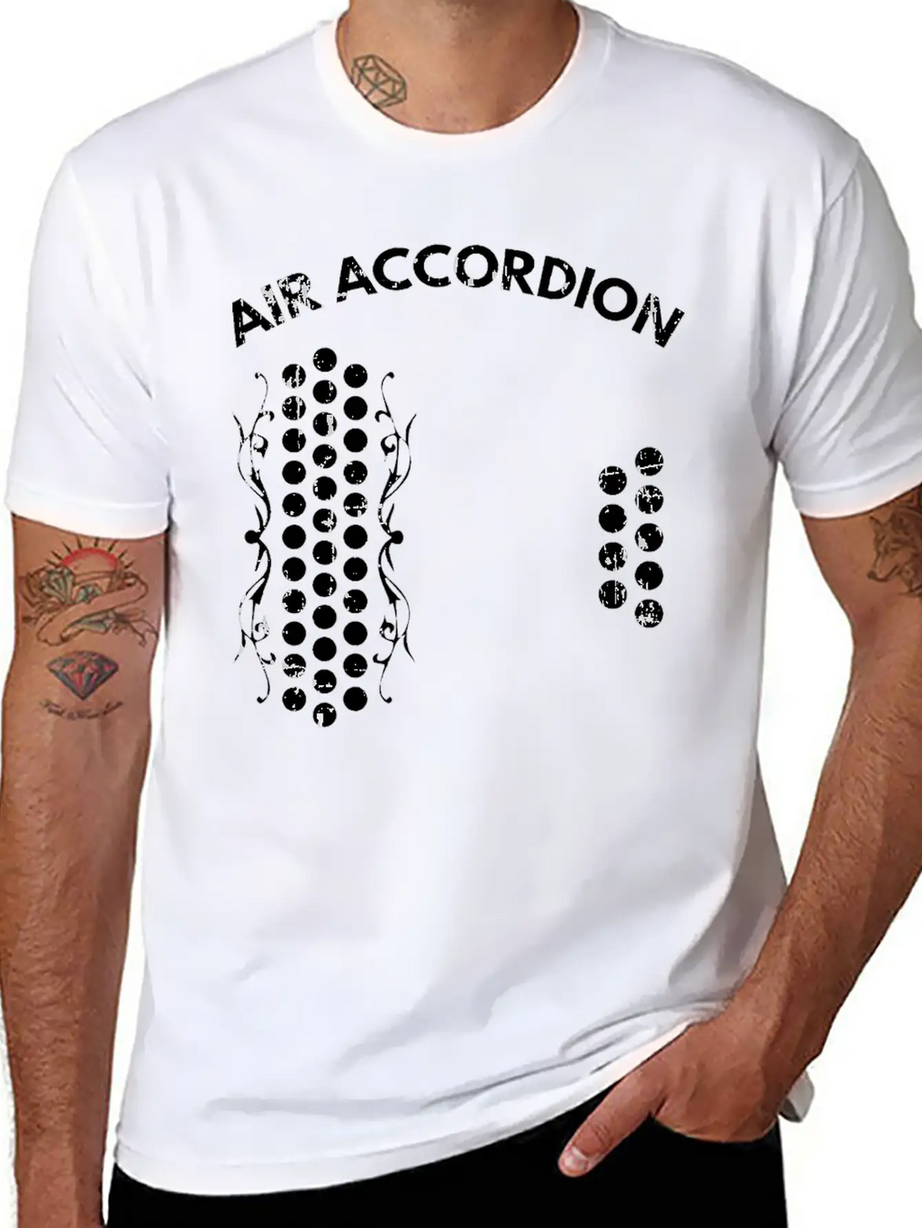 Air Accordion Graphic T Shirt Unisex Casual T-Shirt – Clean Design For Daily Comfort