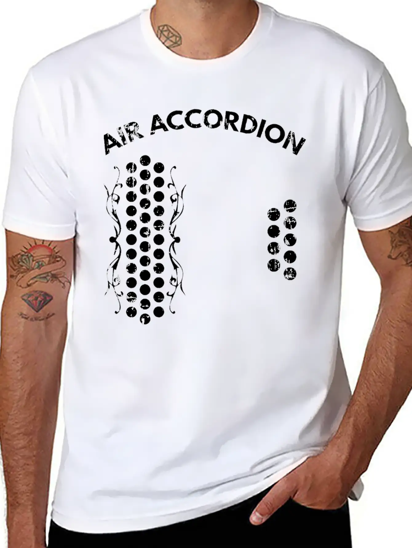 Air Accordion Graphic T Shirt Unisex Casual T-Shirt – Clean Design For Daily Comfort