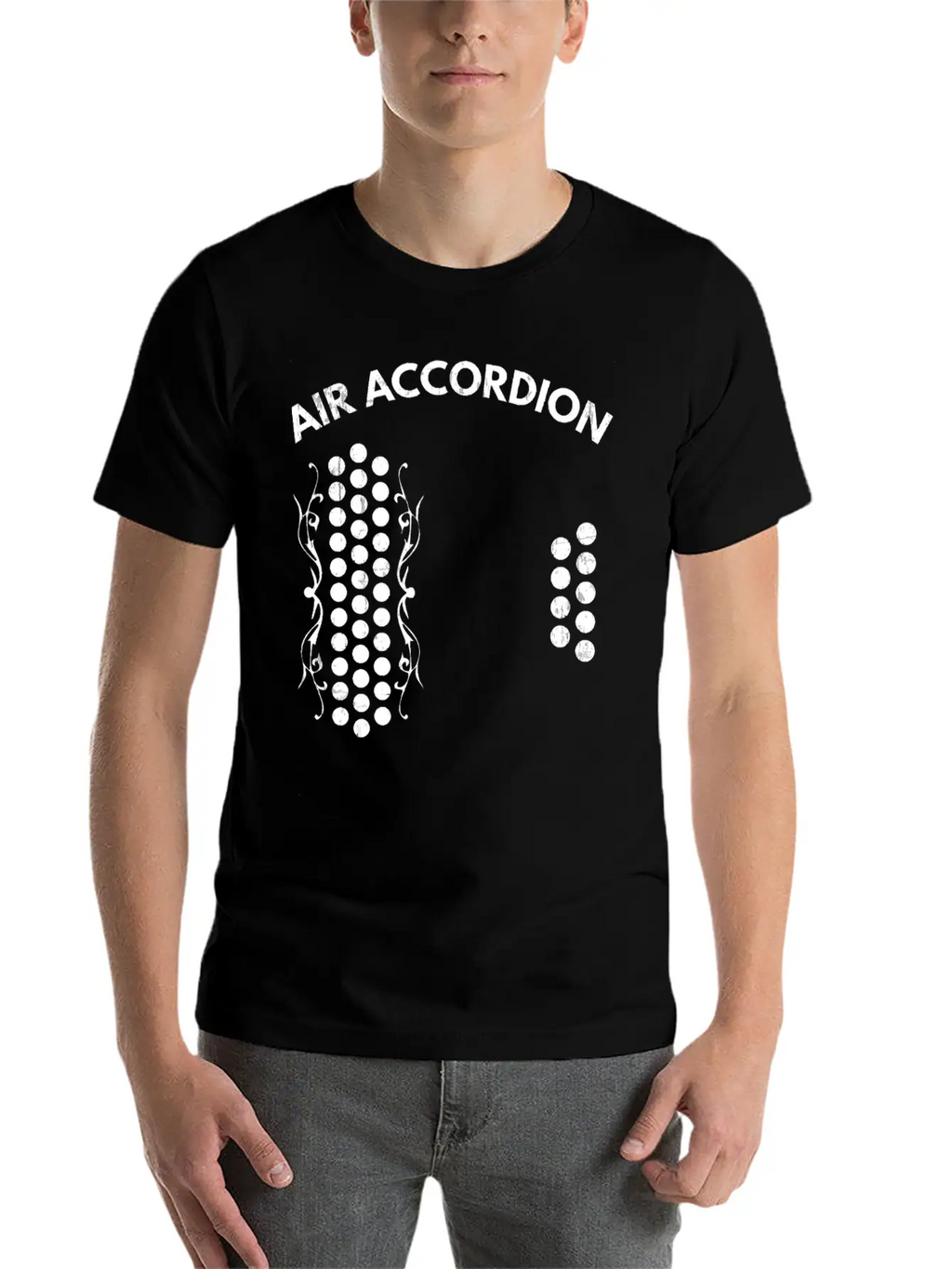 Air Accordion Graphic T Shirt Unisex Casual T-Shirt – Clean Design For Daily Comfort