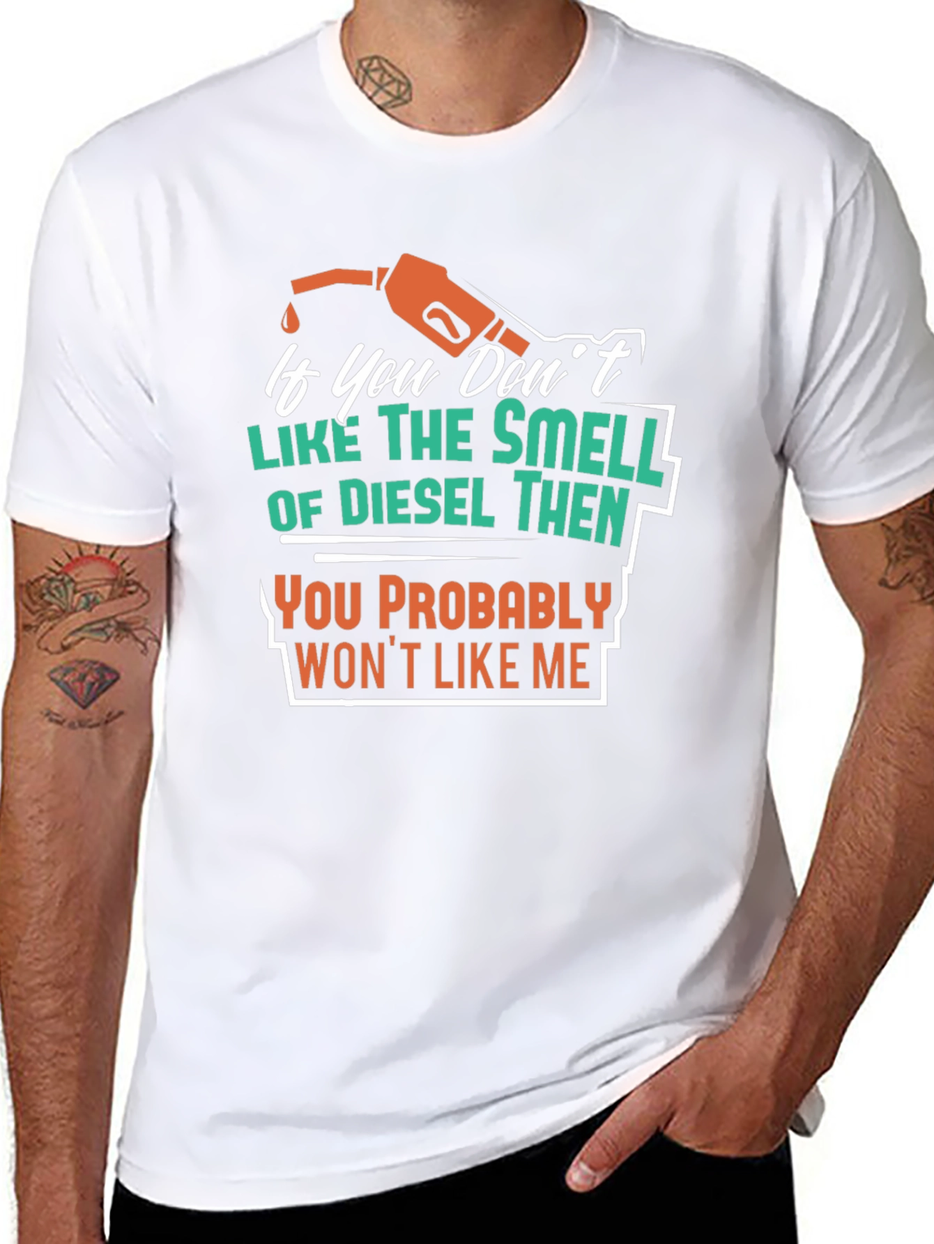 Diesel Smell T-Shirt - Funny Graphic Tee for Mechanics
