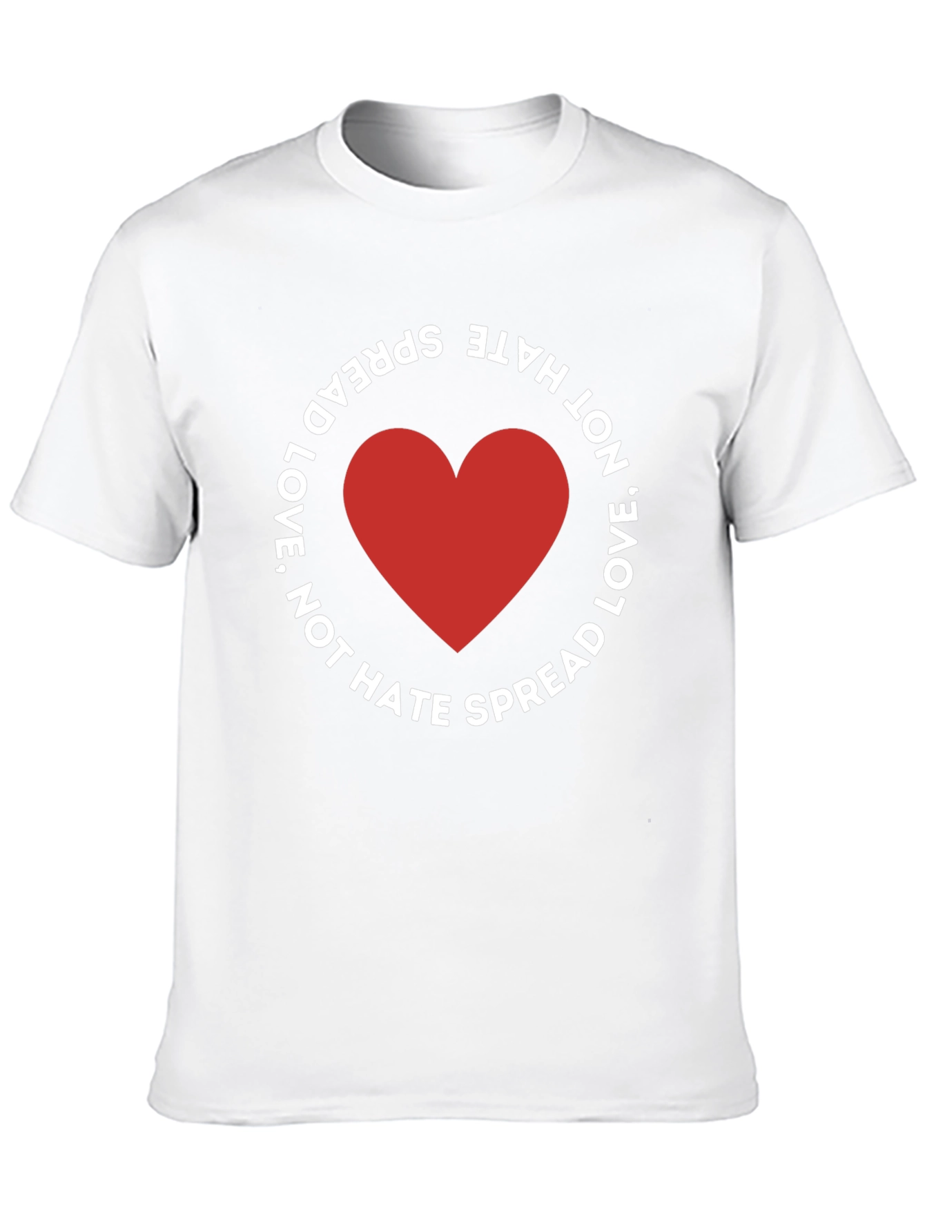 Spread Love Not Hate Black T-Shirt