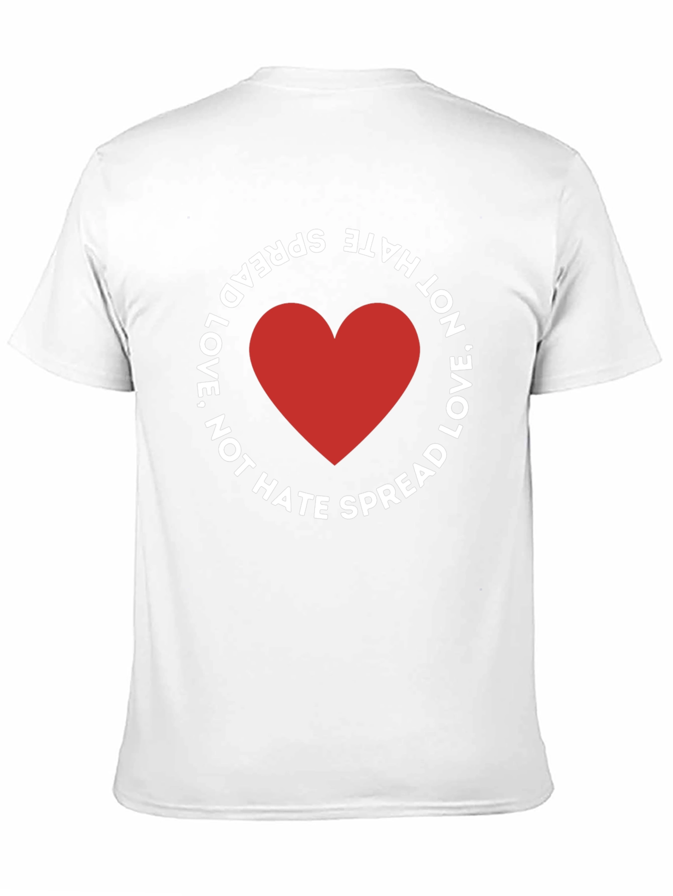 Spread Love Not Hate Black T-Shirt