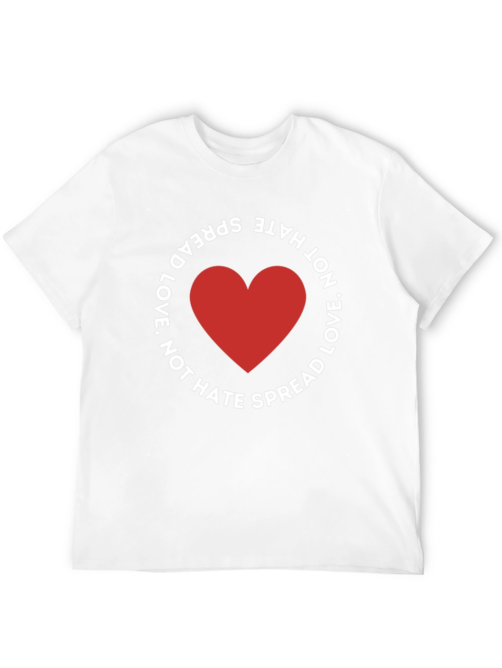 Spread Love Not Hate Black T-Shirt