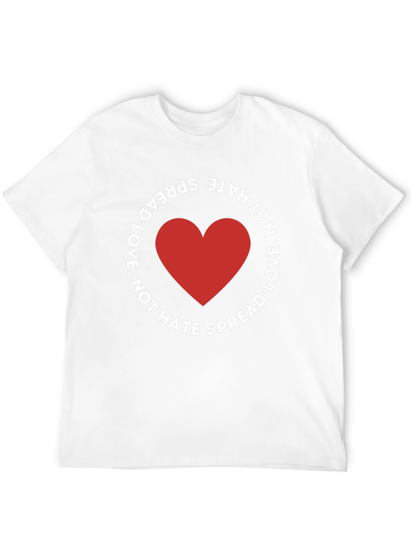 Spread Love Not Hate Black T-Shirt