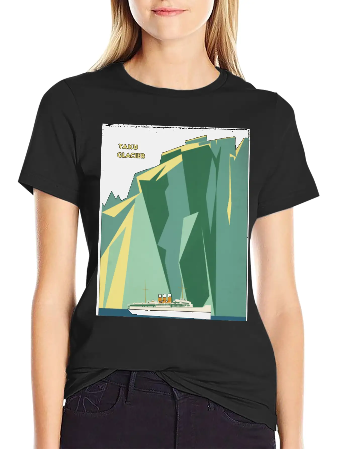 Alaska Cruise Taku Gacier Breathable Soft Cotton T-Shirt – Timeless Casual Look