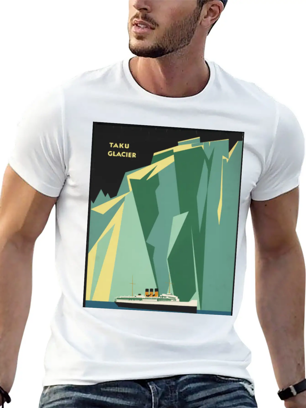 Alaska Cruise Taku Gacier Breathable Soft Cotton T-Shirt – Timeless Casual Look