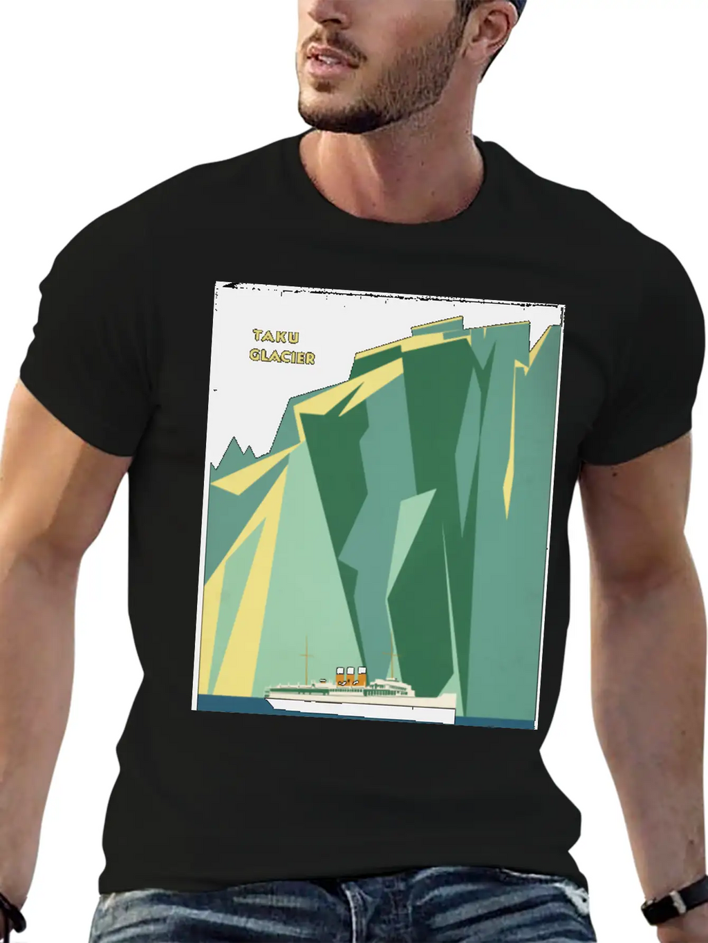 Alaska Cruise Taku Gacier Breathable Soft Cotton T-Shirt – Timeless Casual Look