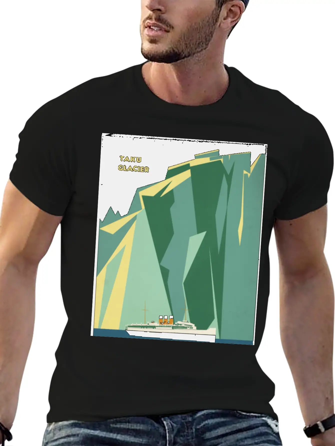 Alaska Cruise Taku Gacier Breathable Soft Cotton T-Shirt – Timeless Casual Look