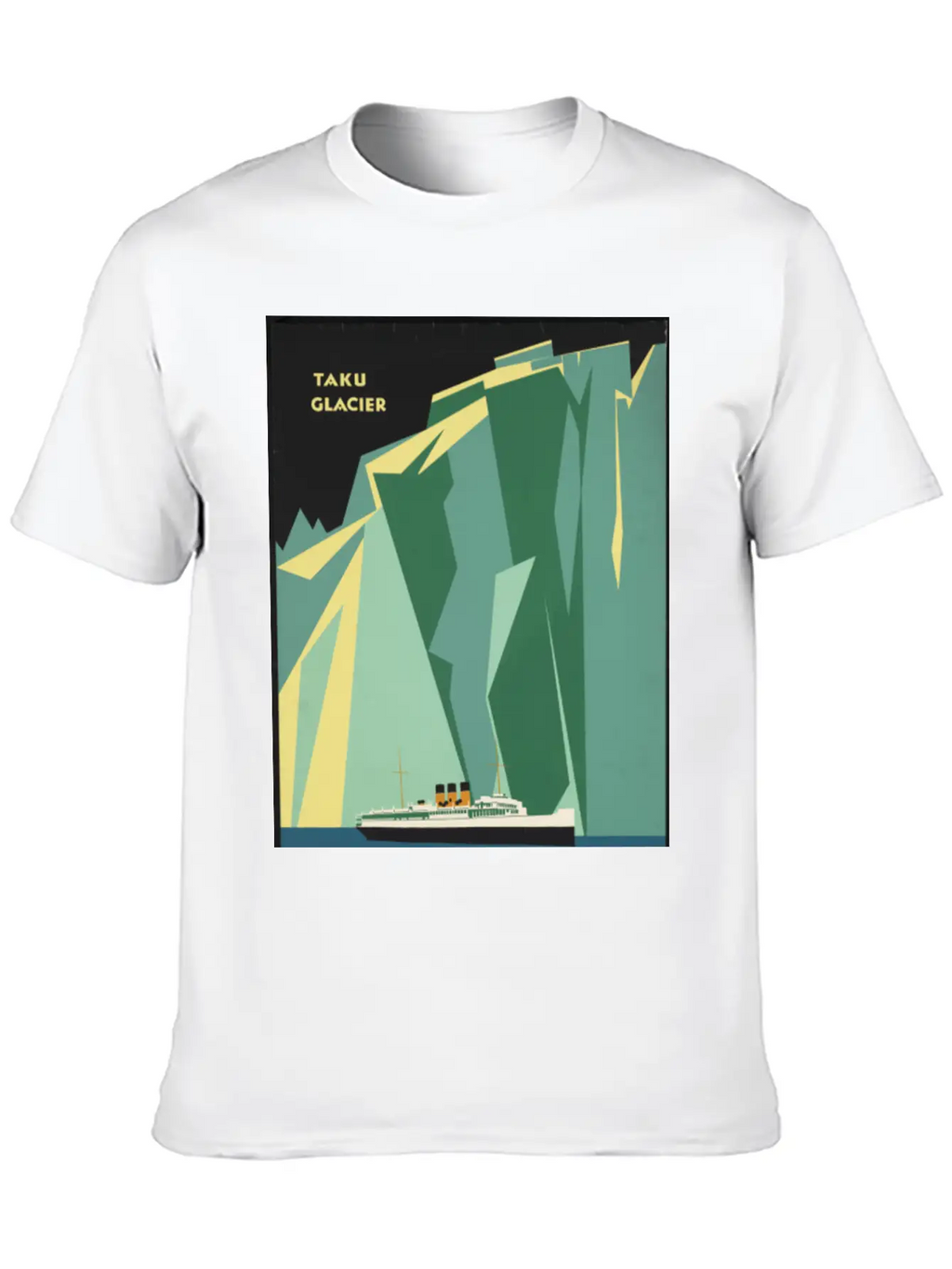 Alaska Cruise Taku Gacier Breathable Soft Cotton T-Shirt – Timeless Casual Look