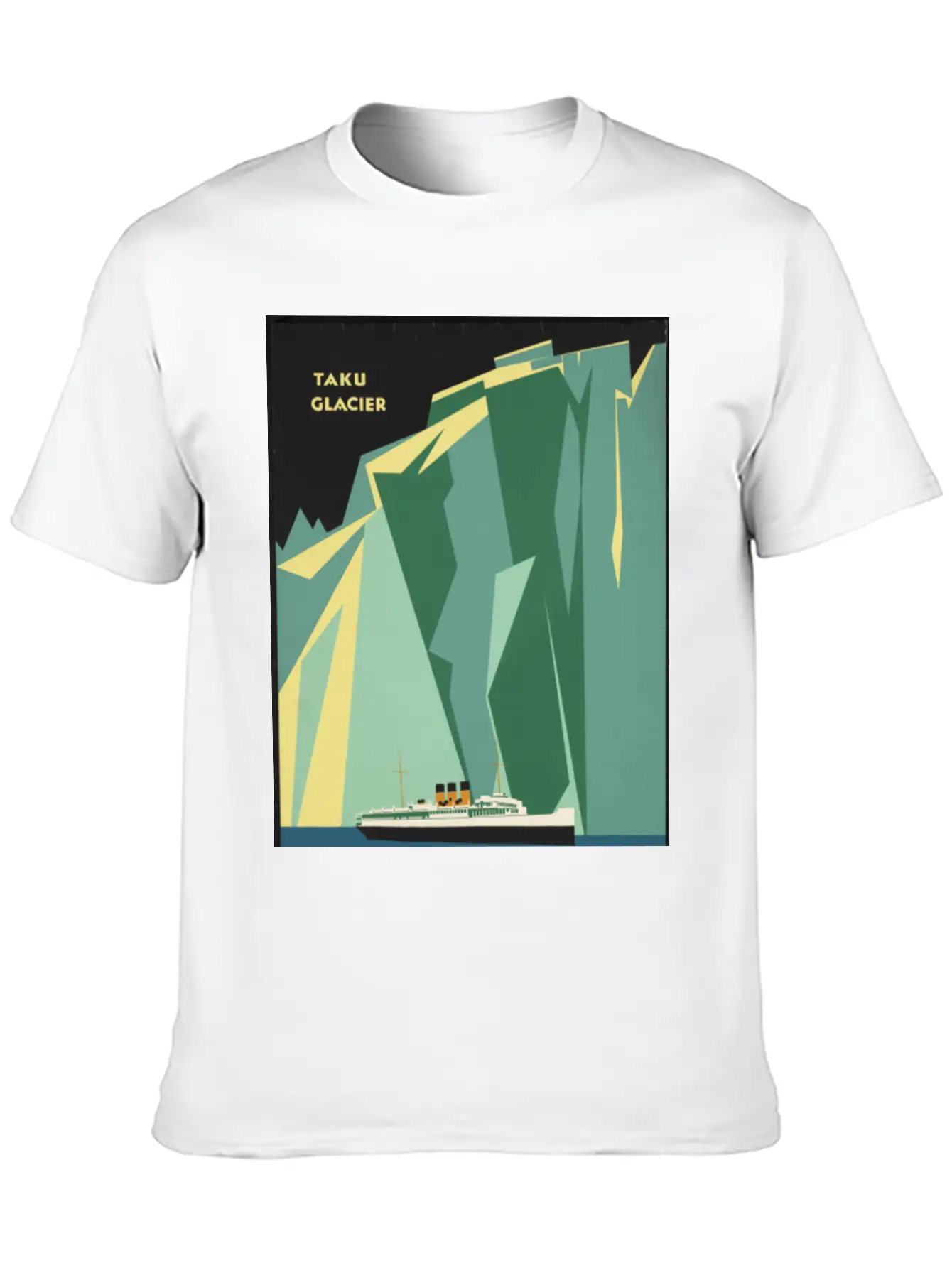 Alaska Cruise Taku Gacier Breathable Soft Cotton T-Shirt – Timeless Casual Look