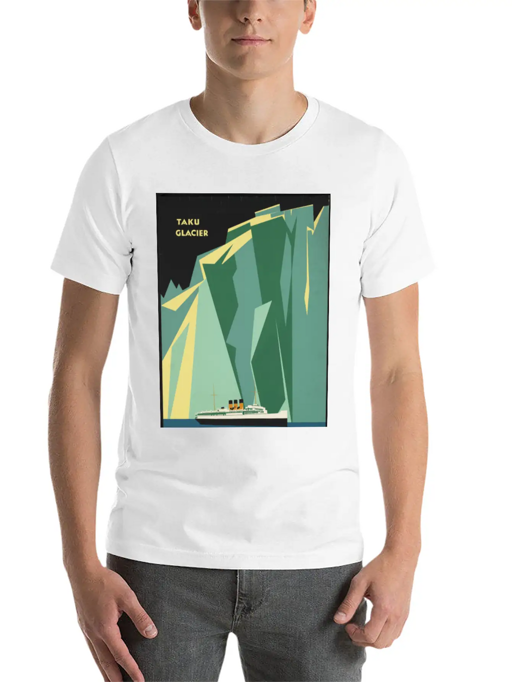 Alaska Cruise Taku Gacier Breathable Soft Cotton T-Shirt – Timeless Casual Look