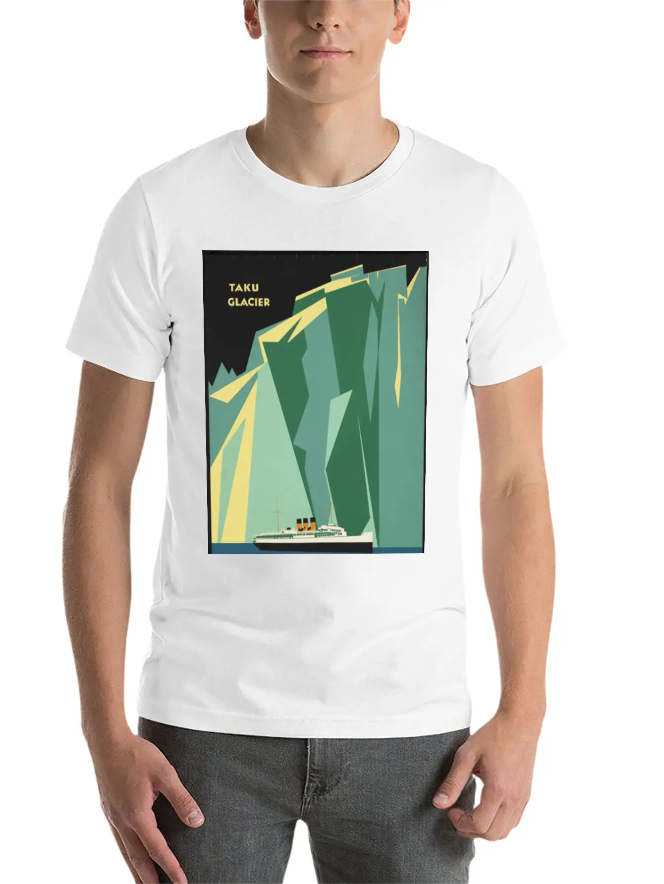 Alaska Cruise Taku Gacier Breathable Soft Cotton T-Shirt – Timeless Casual Look