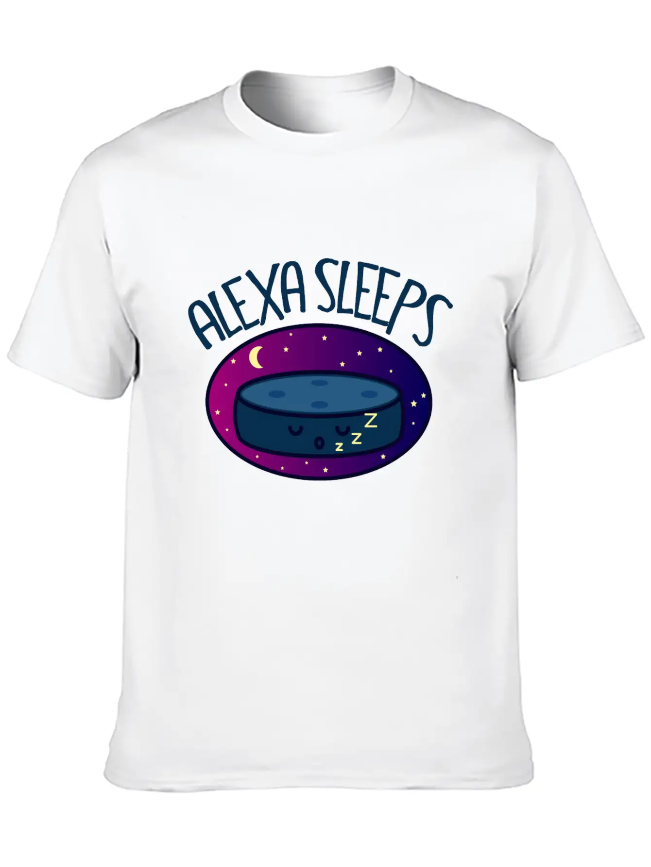 Alexa Rest Up Digital Assistant Funny Gift Basic Graphic T-Shirt – Daily Comfort In Soft Cotton
