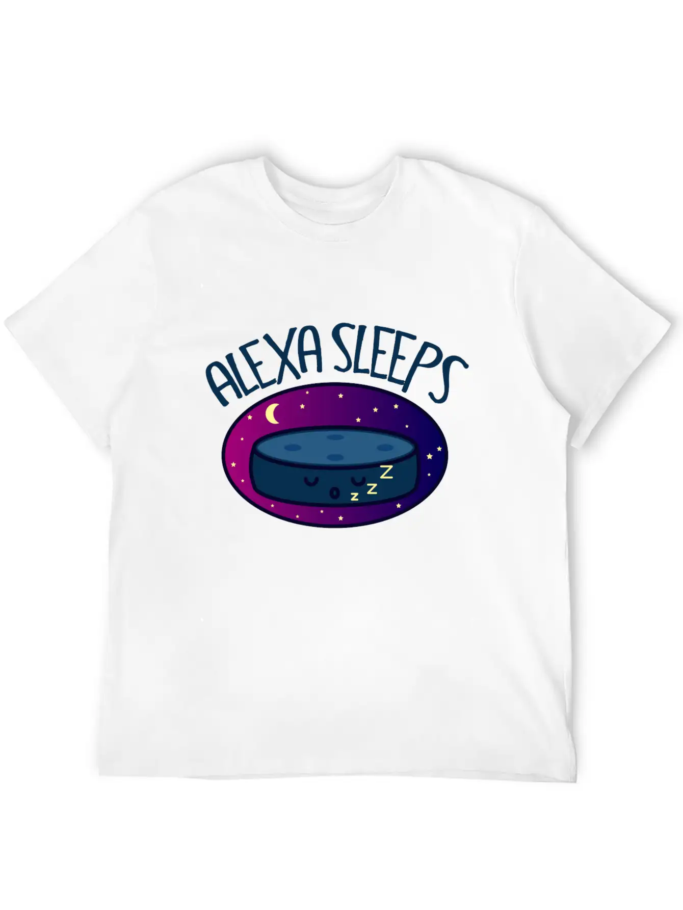 Alexa Rest Up Digital Assistant Funny Gift Basic Graphic T-Shirt – Daily Comfort In Soft Cotton
