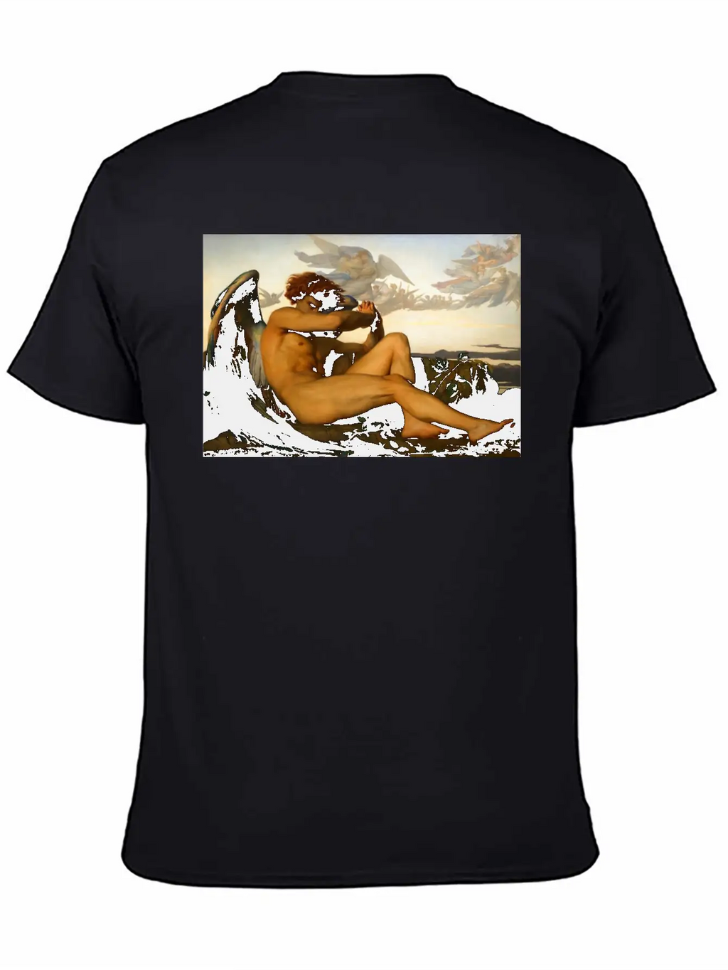 Alexandre Cabanel - Fallen Angel Unisex Casual T-Shirt – Clean Design For Daily Comfort