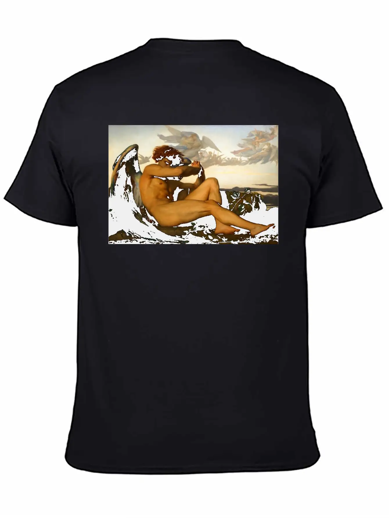 Alexandre Cabanel - Fallen Angel Unisex Casual T-Shirt – Clean Design For Daily Comfort