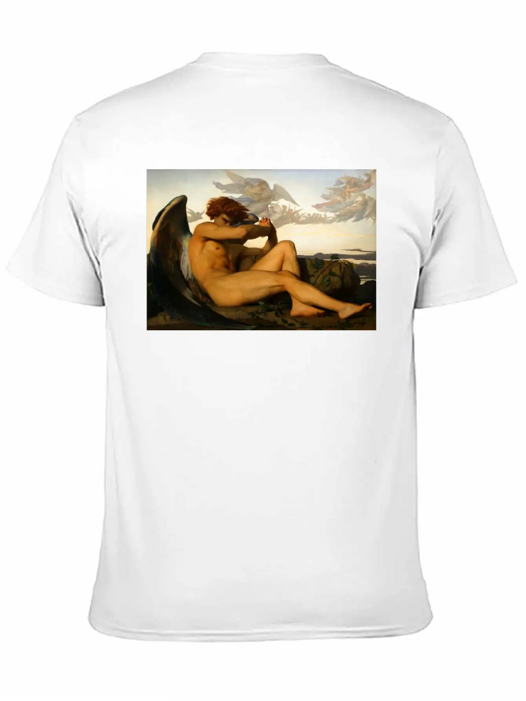 Alexandre Cabanel - Fallen Angel Unisex Casual T-Shirt – Clean Design For Daily Comfort
