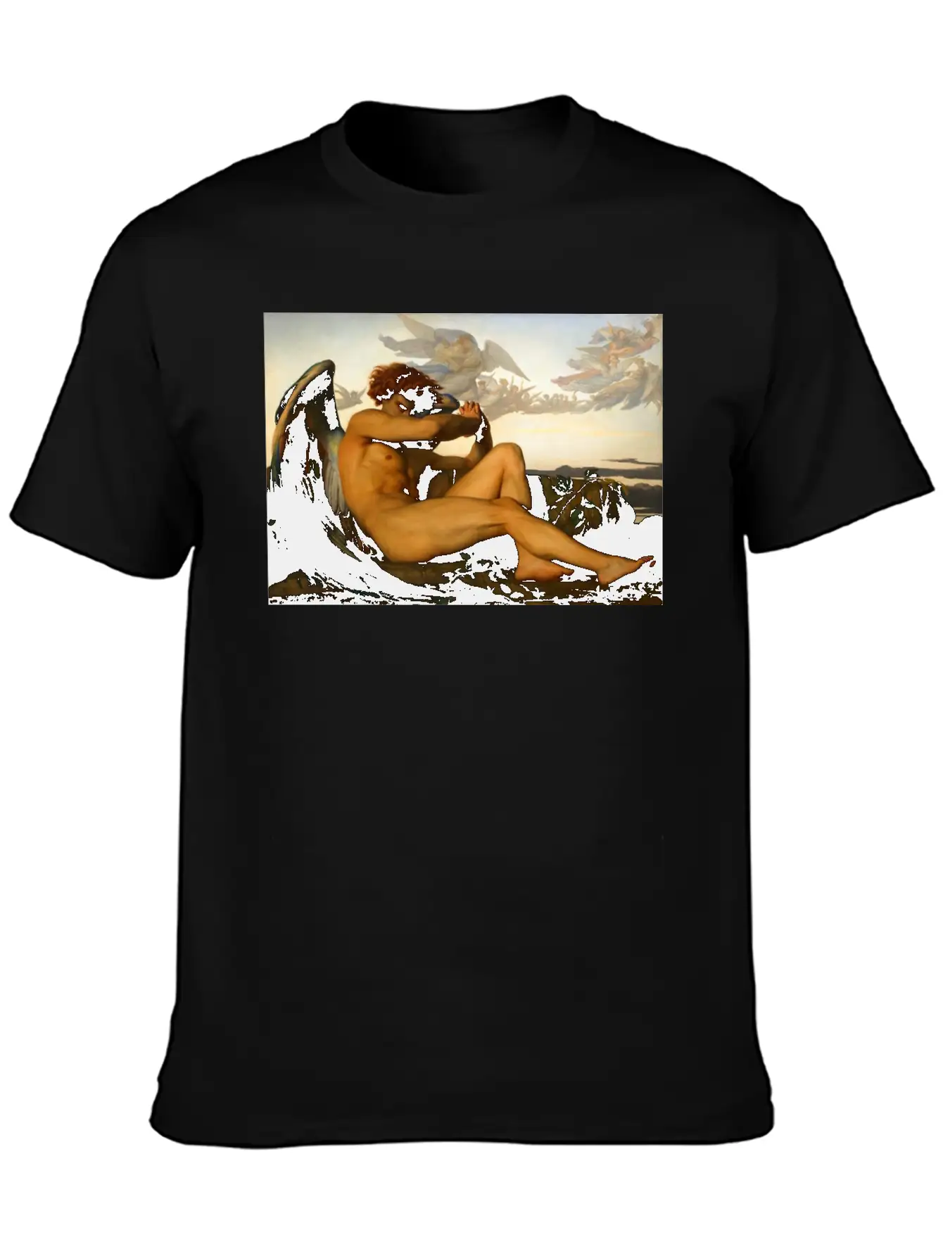 Alexandre Cabanel - Fallen Angel Unisex Casual T-Shirt – Clean Design For Daily Comfort