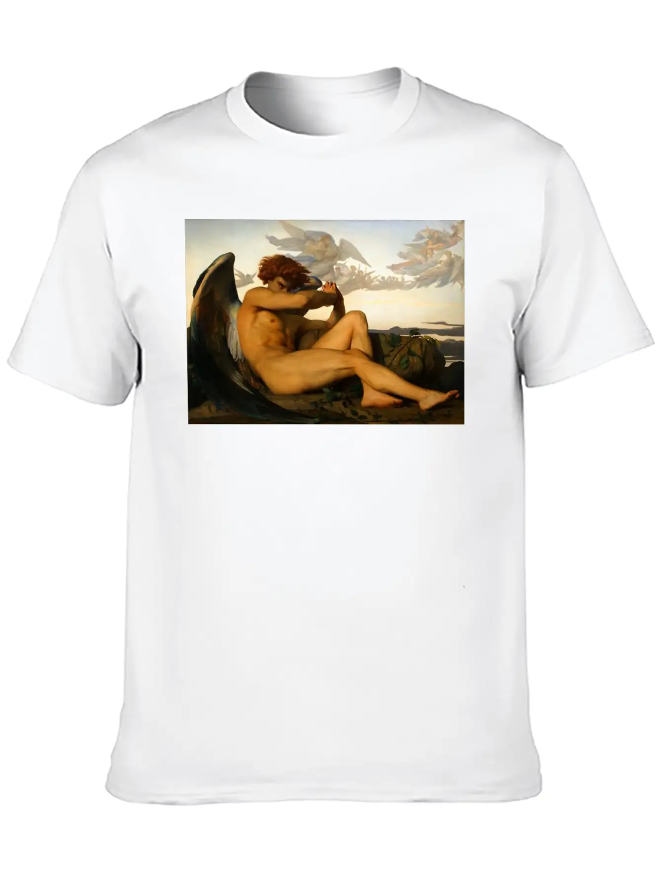 Alexandre Cabanel - Fallen Angel Unisex Casual T-Shirt – Clean Design For Daily Comfort