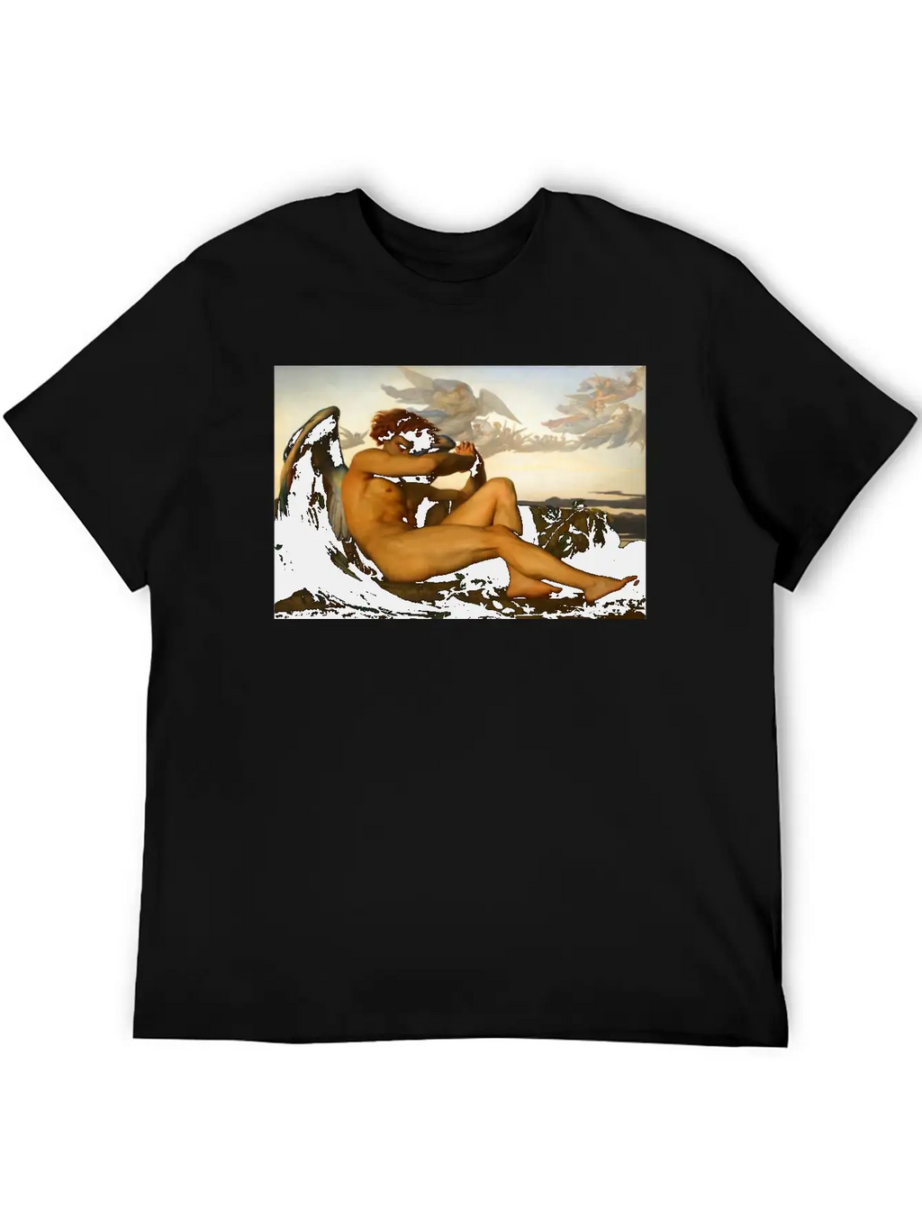 Alexandre Cabanel - Fallen Angel Unisex Casual T-Shirt – Clean Design For Daily Comfort