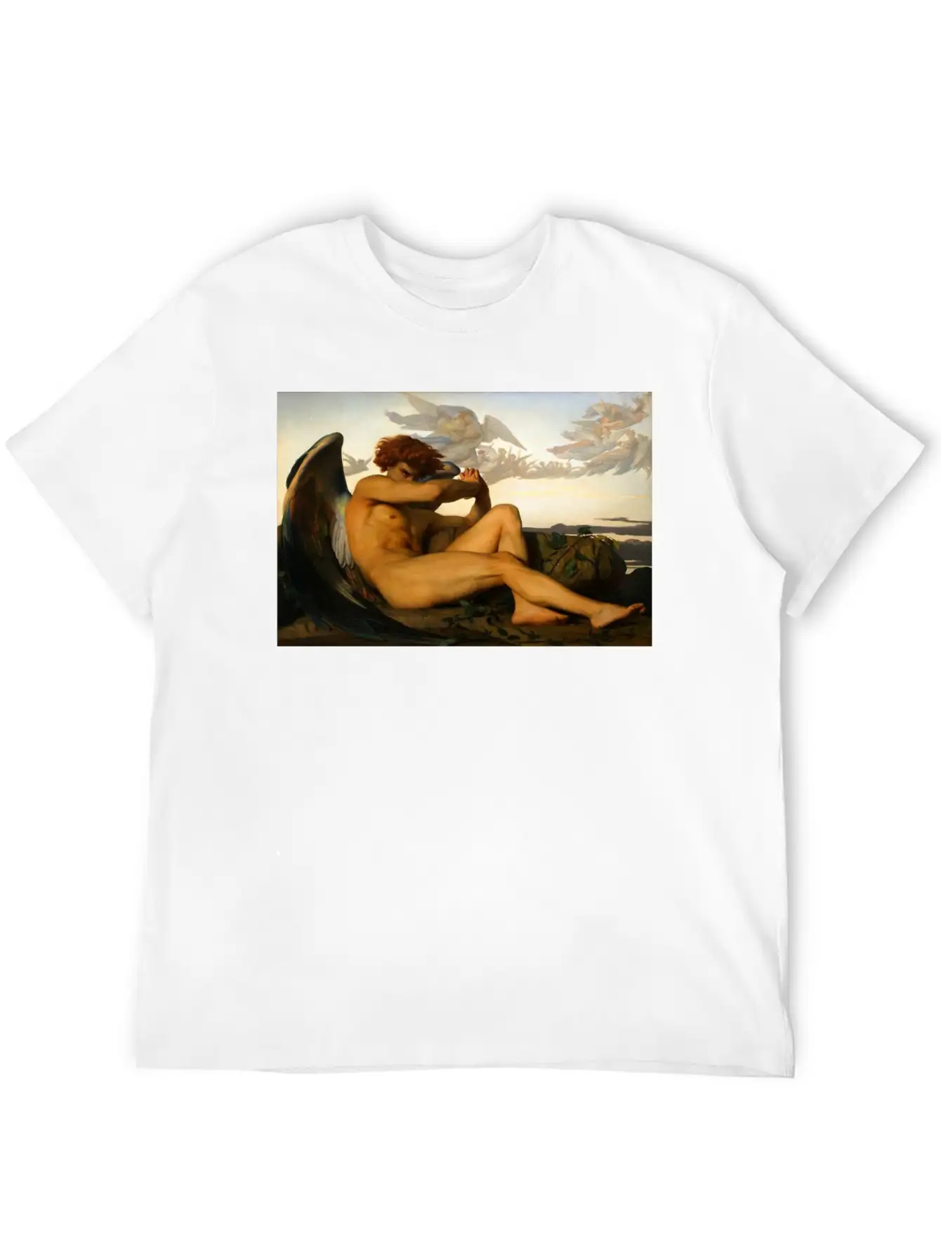 Alexandre Cabanel - Fallen Angel Unisex Casual T-Shirt – Clean Design For Daily Comfort