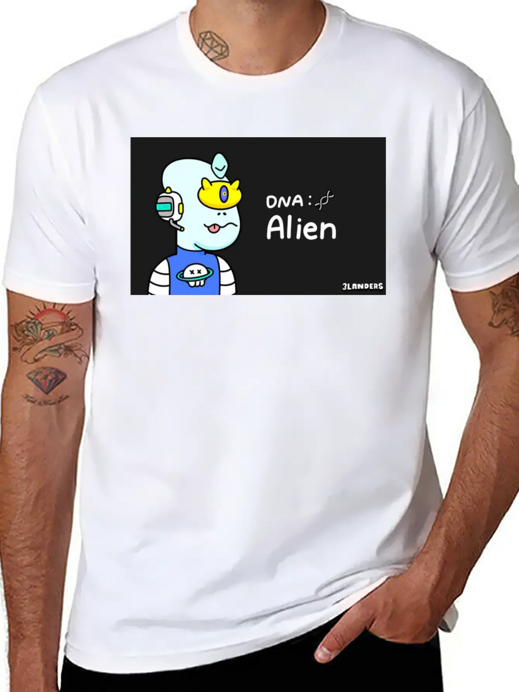 Alien DNA Unisex Casual T-Shirt – Clean Design For Daily Comfort