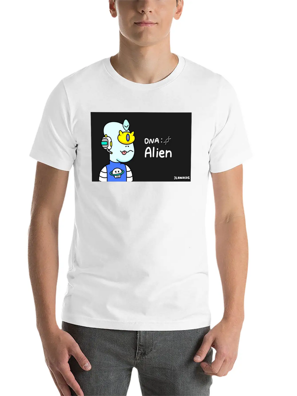 Alien DNA Unisex Casual T-Shirt – Clean Design For Daily Comfort