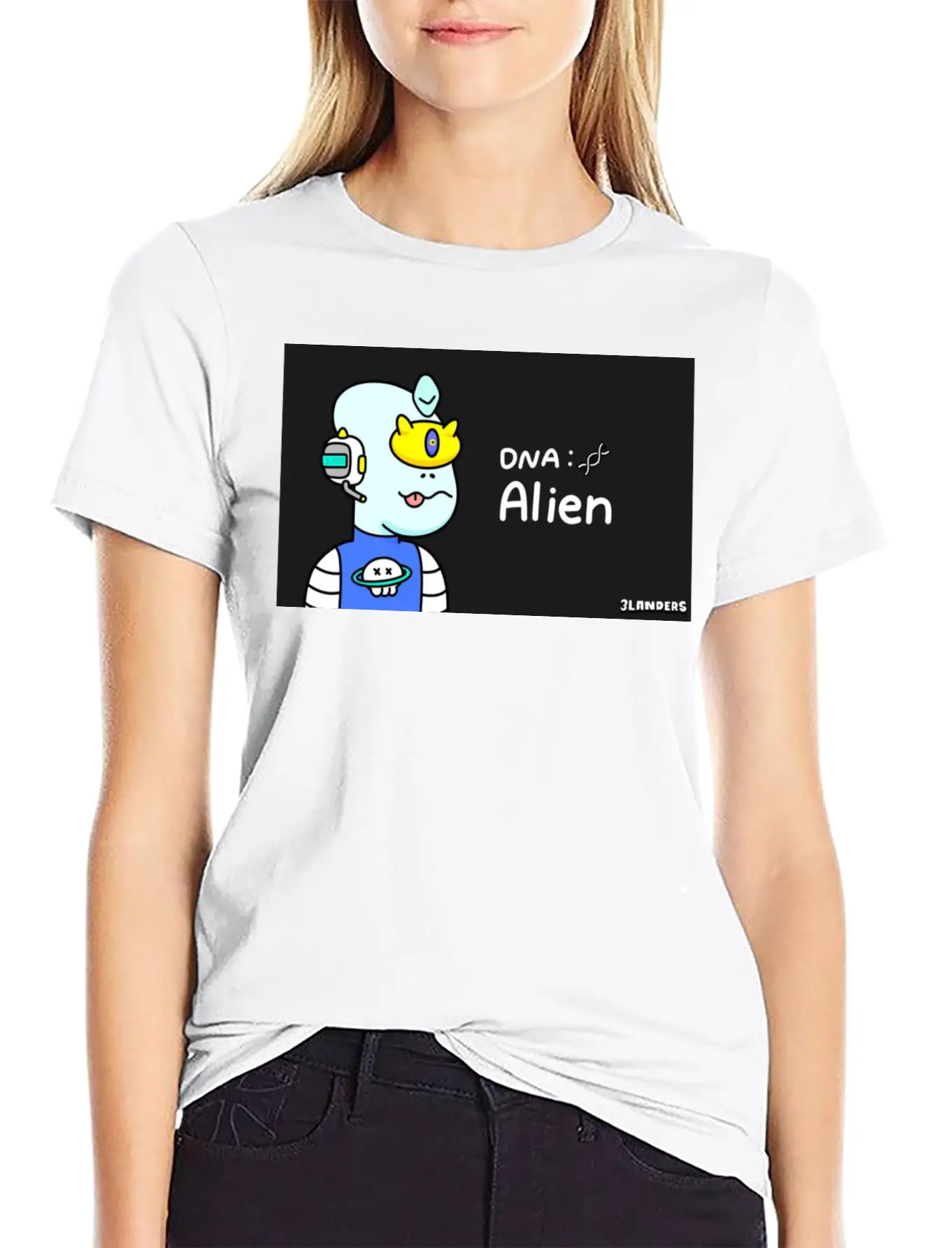 Alien DNA Unisex Casual T-Shirt – Clean Design For Daily Comfort