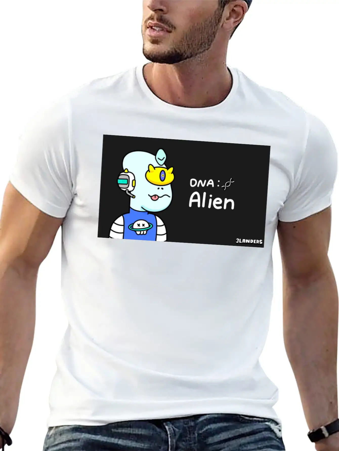 Alien DNA Unisex Casual T-Shirt – Clean Design For Daily Comfort