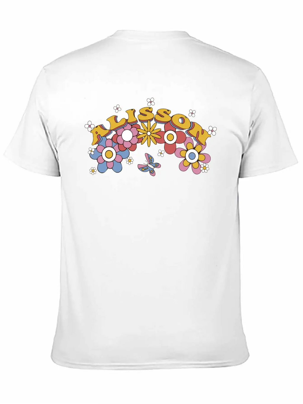 Alisson Groovy Flower Tie Dye, Alisson Hippie Essential Unisex Summer Tee – Soft Cotton Casual Fit