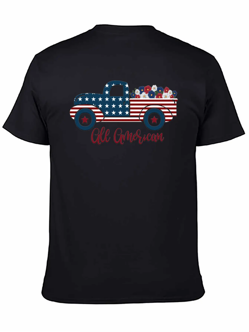 All American Pickup Truck Breathable Soft Cotton T-Shirt – Timeless Casual Look
