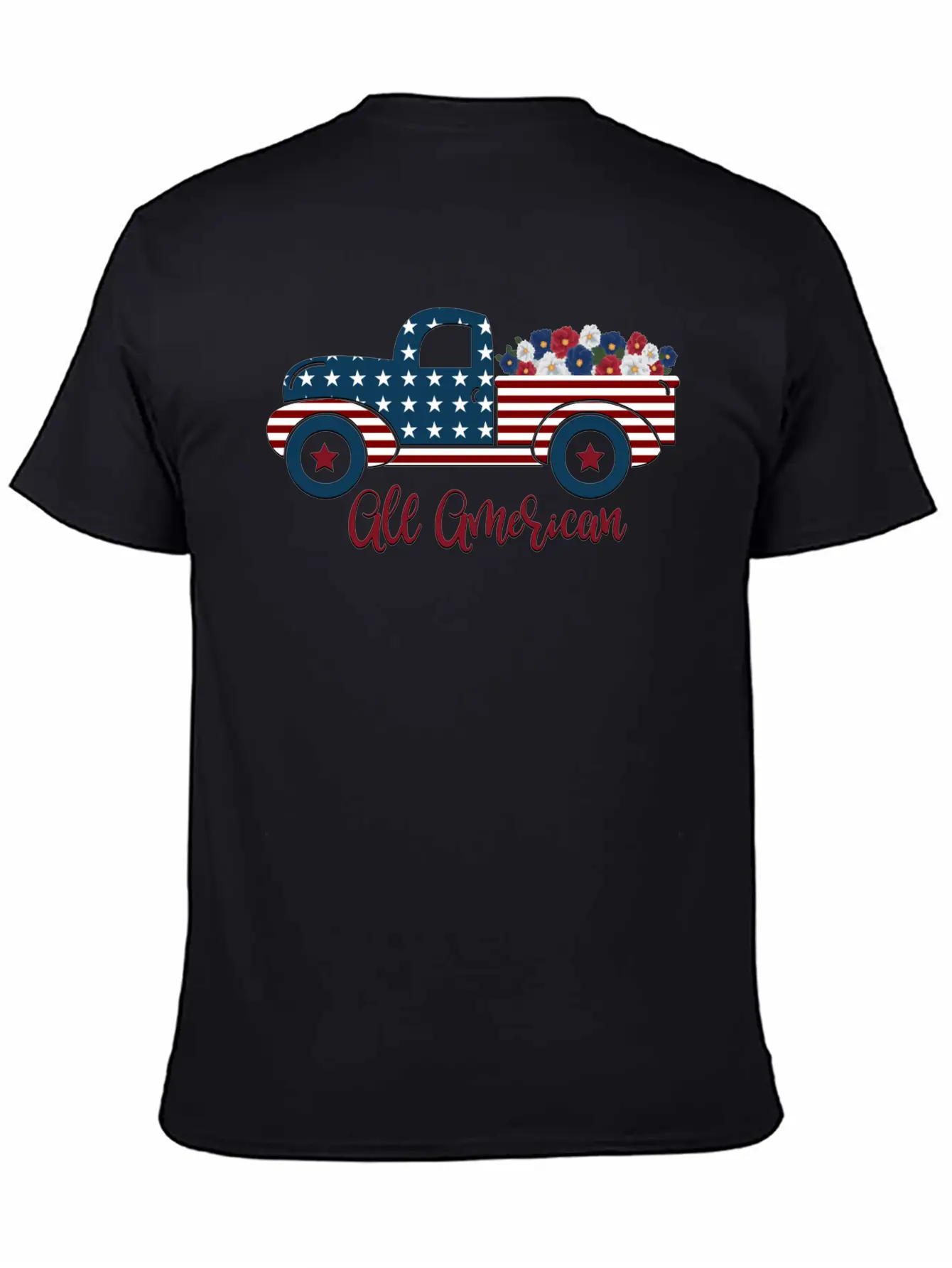 All American Pickup Truck Breathable Soft Cotton T-Shirt – Timeless Casual Look