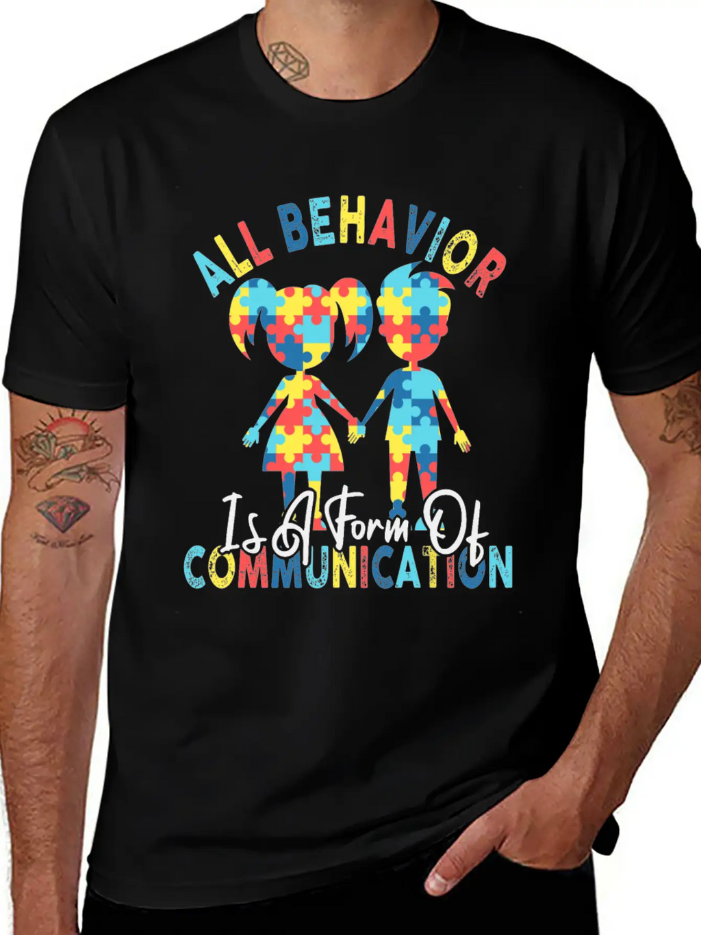 All Behavior Is A Form Of Communication Breathable Graphic T-Shirt – Perfect For Casual Days