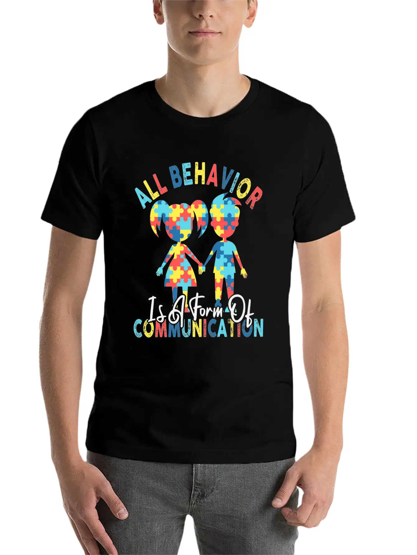 All Behavior Is A Form Of Communication Breathable Graphic T-Shirt – Perfect For Casual Days
